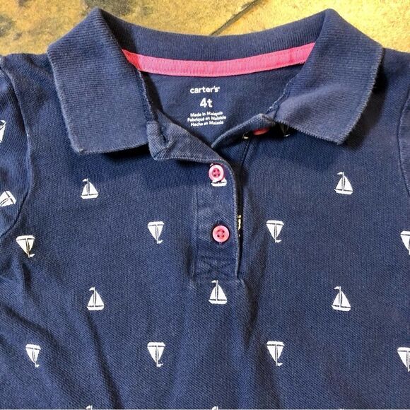 Girl’s 4T Nautical Sailboat Blue Dress from Carter’s - Picture 4 of 9